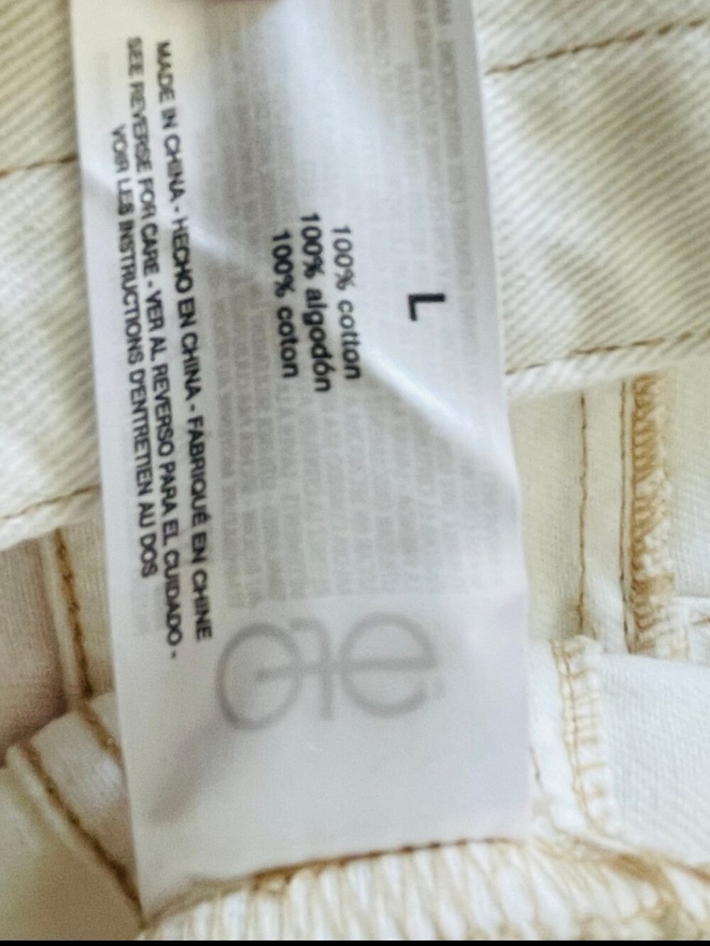 Sam Edelman UNDYED NATURAL RORI One Piece Belted Romper/NaturalWhite Denim Sz L - Picture 10 of 10